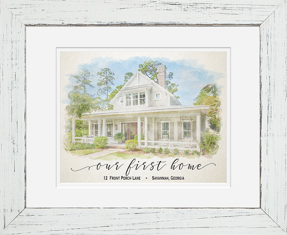 White Frame with Mat