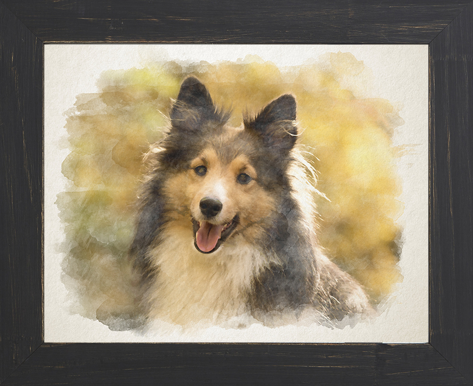 Watercolor Painting of Dog, Custom Dog Portrait, Pet Loss Memorial Gift Idea,